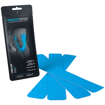 Bandagem Elástica Adesiva Pré-Cortada Kinesio Sport Joelho - Foto 1