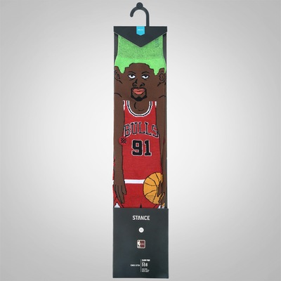 Meia Cano Alto Stance Rodman Cartoon - Adulto - Foto 4
