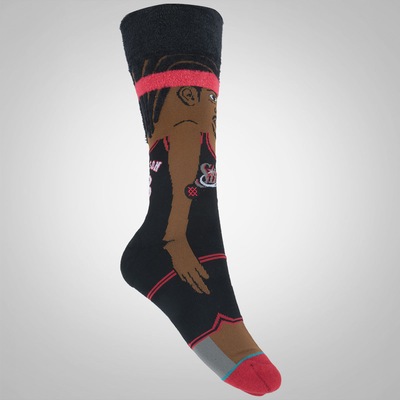 Meia Cano Alto Stance Iverson Cartoon - Adulto - Foto 1