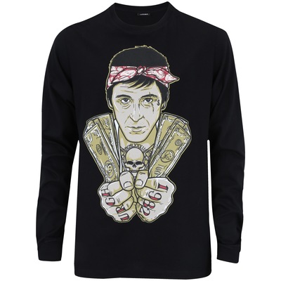 Camiseta Manga Longa Urgh Scarface - Masculina - Foto 1
