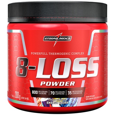 Termogênico Integralmédica 8-Loss Powder Energy Drink - 200g - Foto 1