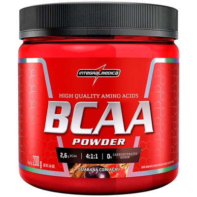 BCAA Integralmédica Powder - Guaraná com Açaí - 200g - Foto 1