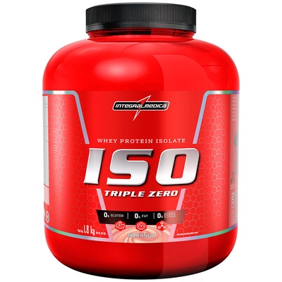 Whey Protein Integralmédica Iso Triple Zero - Morango - 1,8Kg - Foto 1