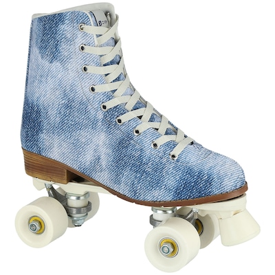 Patins 4 Rodas Retrô Oxer Jeans - Foto 1
