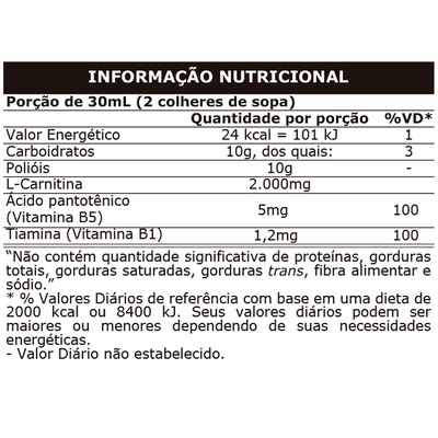 Termogênico Probiótica L-Carnitine 2000 - Guaraná com Açaí - 400ml - Foto 2