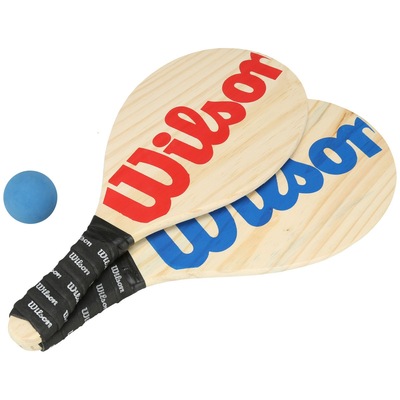 Kit de Frescobol Wilson: 2 Raquetes e 1 Bolinha - Foto 1