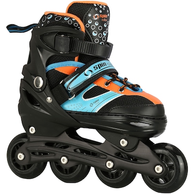 Patins Spin Roller Start New - In Line - Fitness - ABEC 7 - Ajustável - Adulto - Foto 2