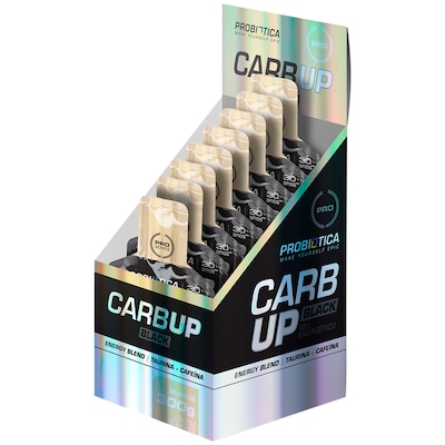 Energético Probiótica Carb-Up Gel Black - Baunilha - 10 Unidades - Foto 1