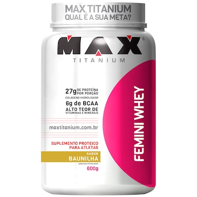 Femini Whey 600G - Baunilha - Max Titanium - Foto 1