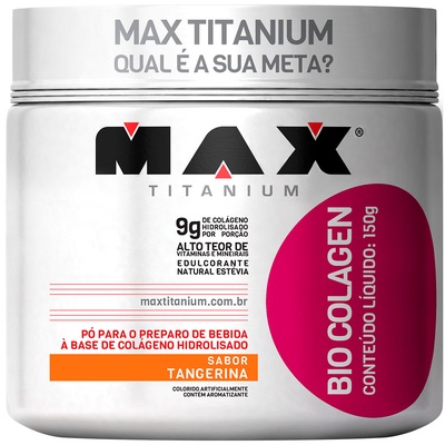 Bio Colagen 150G - Tangerina - Max Titanium - Foto 1