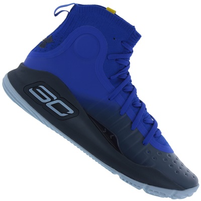 Tênis Cano Alto Under Armour Curry 4 - Masculino - Foto 1