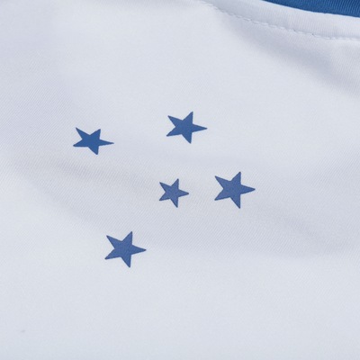 Kit de Uniforme de Futebol do Cruzeiro com Calção e Camisa Estrelas - Infantil - Foto 4