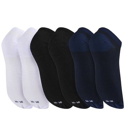 Kit de Meias Invisível Oxer Fiber com 6 Pares - Masculino - Foto 2