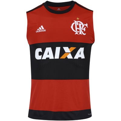 Camiseta Regata do Flamengo I 2017 adidas com Patrocínio - Masculina - Foto 1