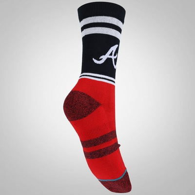 Meia Cano Alto Stance Atlanta Braves - Adulto - Foto 2