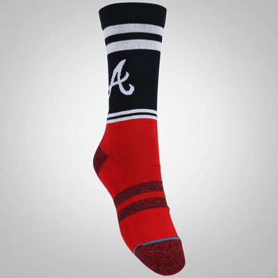 Meia Cano Alto Stance Atlanta Braves - Adulto - Foto 3