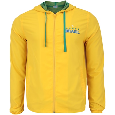 Jaqueta do Brasil 2018 com Capuz - Masculina - Foto 1