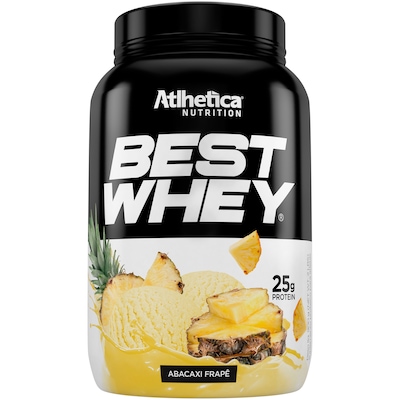 Whey Protein Atlhetica Best Whey - Abacaxi Frapê - 900g - Foto 1