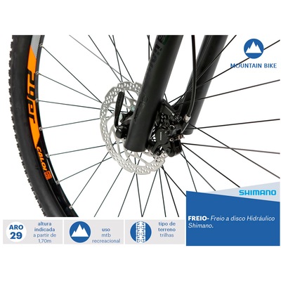 Mountain Bike Caloi Moab - Aro 29 - Câmbio e Freio Hidráulico Shimano - 27 Marchas - Foto 6