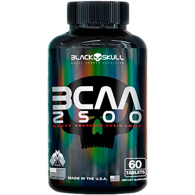 BCAA 2500 60 Tabletes - Natural Black Skull - Foto 1