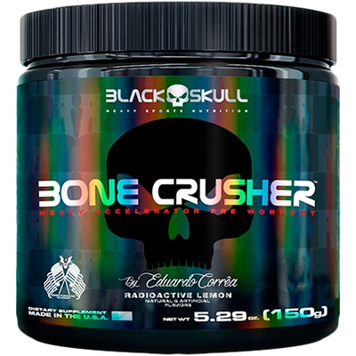 Construtor Muscular Black Skull - Bone Crusher - Limão - 150g - Foto 1