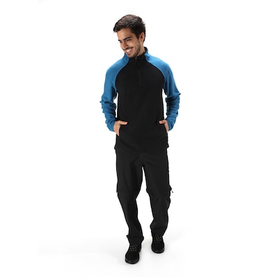 Blusa de Frio Fleece Nord Outdoor Bicolor - Masculina - Foto 4