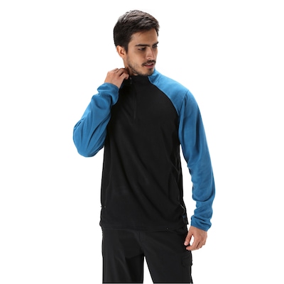 Blusa de Frio Fleece Nord Outdoor Bicolor - Masculina - Foto 2
