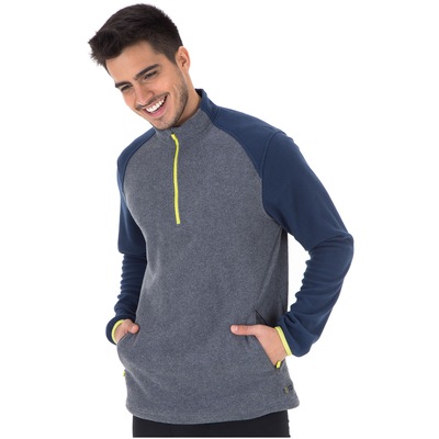 Blusa de Frio Fleece Nord Outdoor Bicolor - Masculina - Foto 2
