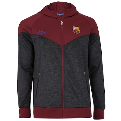 Jaqueta Barcelona com Capuz Jogador - Masculina - Foto 2