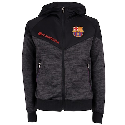 Jaqueta Barcelona com Capuz Jogador - Infantil - Foto 1
