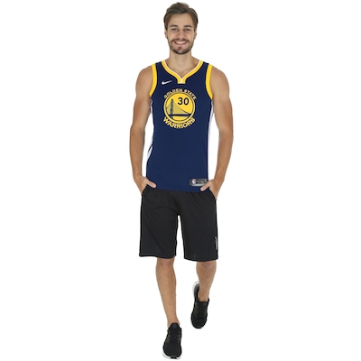 Camiseta Regata Nike NBA Golden State Warriors nº 30 Curry - Masculina - Foto 5