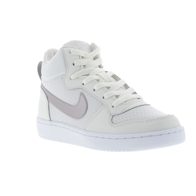 Tênis Cano Alto Nike Court Borough Mid Feminino - Infantil - Foto 2