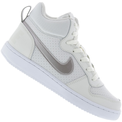 Tênis Cano Alto Nike Court Borough Mid Feminino - Infantil - Foto 1