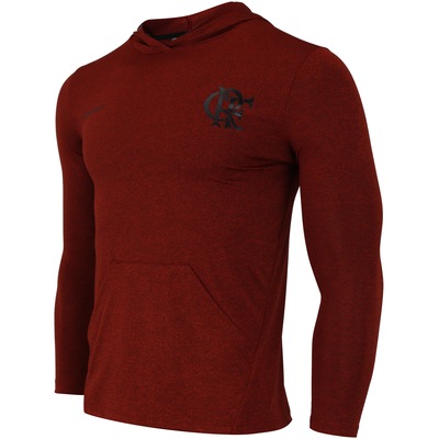Camisa Manga Longa do Flamengo com Capuz Velve - Masculina - Foto 3