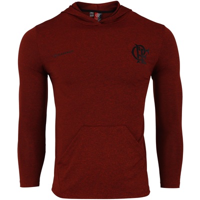 Camisa Manga Longa do Flamengo com Capuz Velve - Masculina - Foto 1
