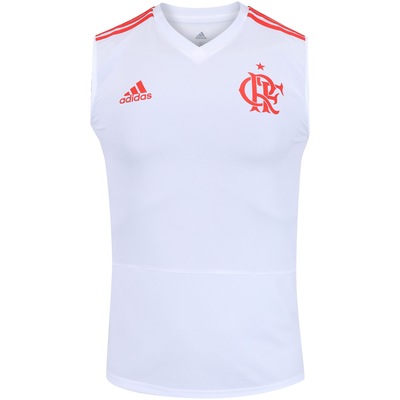 Camiseta Regata de Treino do Flamengo 2018 adidas - Masculina - Foto 1