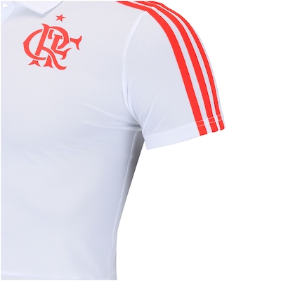 Camisa Polo do Flamengo Viagem 2018 adidas - Masculina - Foto 3