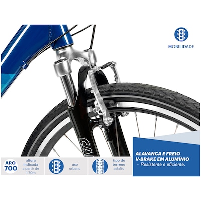 Bicicleta Caloi 700 - Freio V-Brake - Câmbio Shimano - 21 Marchas - Foto 3