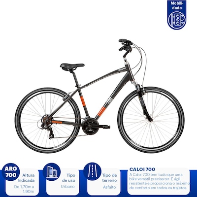 Bicicleta Caloi 700 - Freio V-Brake - Câmbio Shimano - 21 Marchas - Foto 3