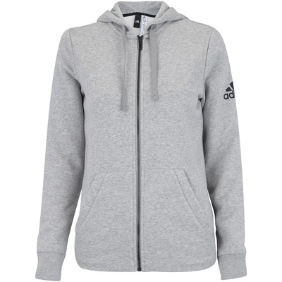 Jaqueta de Moletom com Capuz adidas Ess Solid FZ - Feminina - Foto 1