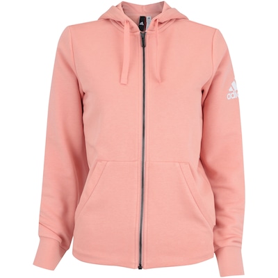 Jaqueta de Moletom com Capuz adidas Ess Solid FZ - Feminina - Foto 1
