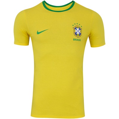 Camiseta da Seleção Brasileira 2018 Crest Nike - Masculina - Foto 4