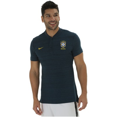 Camisa Polo da Seleção Brasileira 2018 Nike Pique - Masculina - Foto 2
