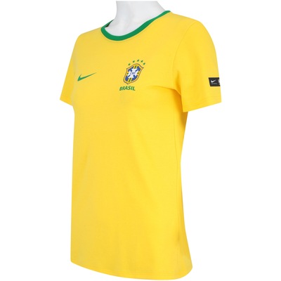 Camiseta da Seleção Brasileira 2018 Crest Nike - Feminina - Foto 3