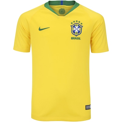 Camisa da Seleção Brasileira I 2018 Nike - Juvenil - Foto 1