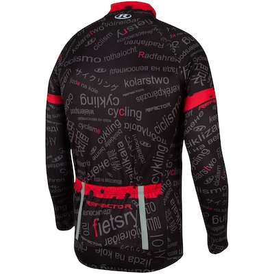 Camisa de Ciclismo Manga Longa Refactor Worldwide - Masculina - Foto 4