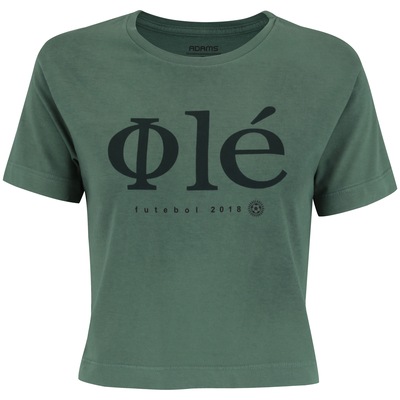 Blusa Cropped do Brasil 2018 Olé - Feminina - Foto 1