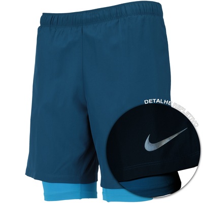Bermuda Nike Challenger 2In1 7In - Masculina - Foto 4