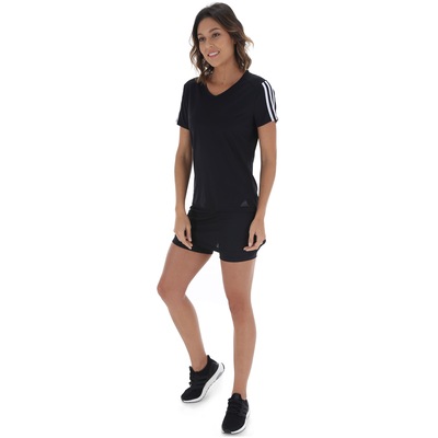 Camiseta adidas Running 3S - Feminina - Foto 4