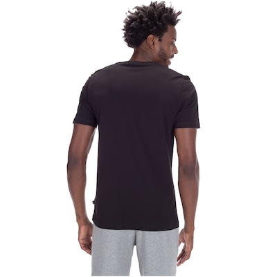 Camiseta Puma Manga Curta Essentials Logo - Masculina - Foto 3
